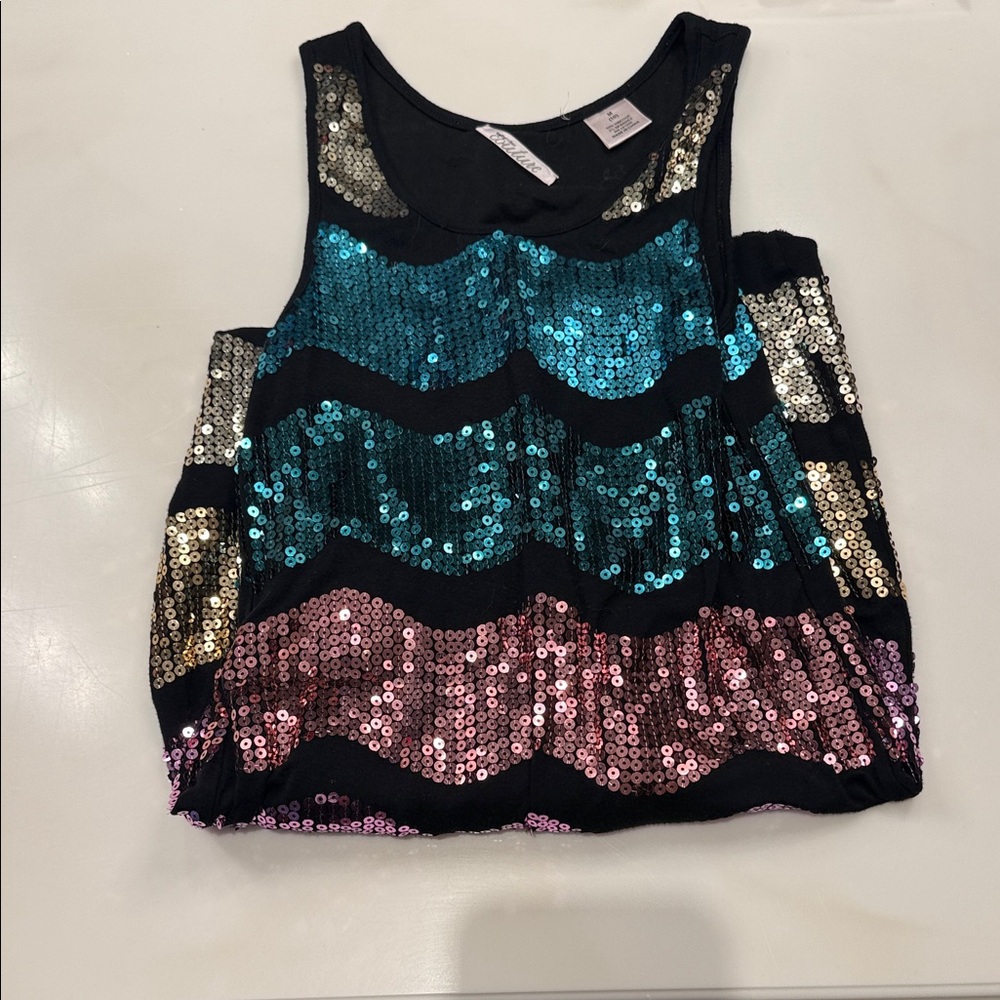 Sally Miller Multicolor Sequin Kids Tank Top